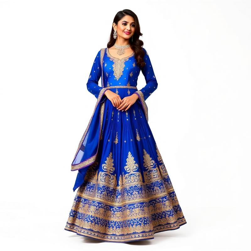 Royal Blue Banarasi