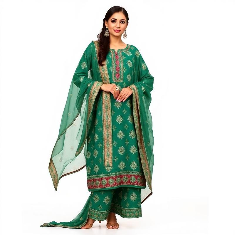 Emerald Bandhani Classic
